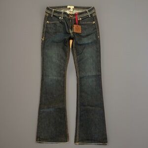 Denim of virtue STRETCH Flare Jeans SZ 30 Dark Wash